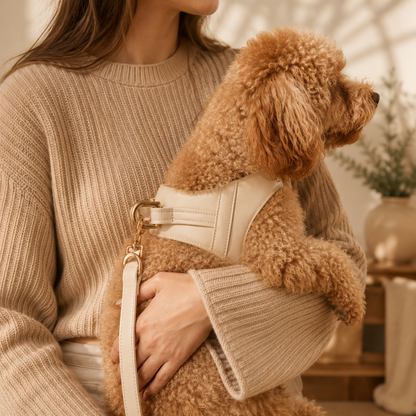 Harnais pour chien en cuir végan