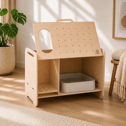 Meuble cache-litière design