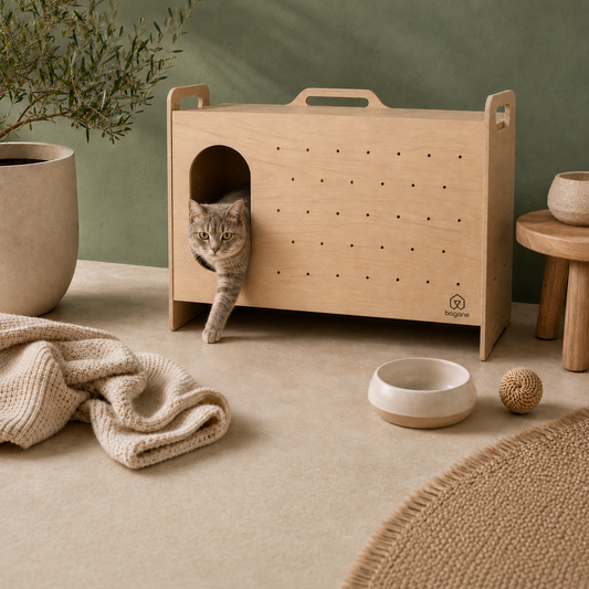 Meuble cache-litière design
